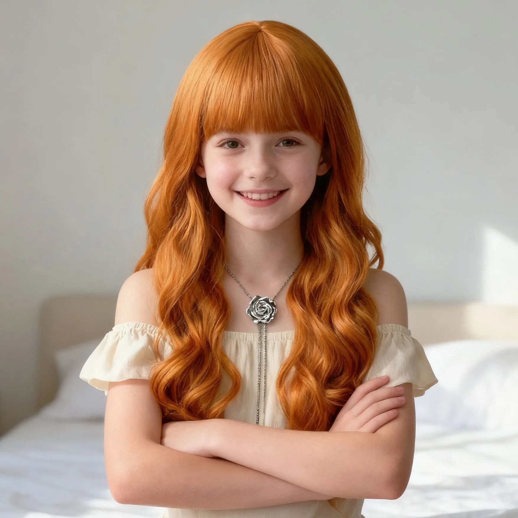 

Kids Vol Wigs Golden Orange Brown Black Long Wavy Curly Hair for Girls Scroll-like Cosplay Headwear Headdress for 3Y 4Y 5Y 6Y 7Y
