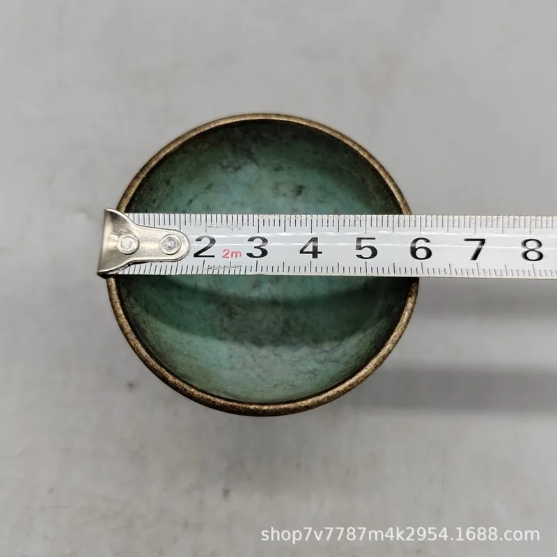 Brass Craftwork, Antique Dragon Pattern Tea Cup, Home Decorative Ornament, Retail