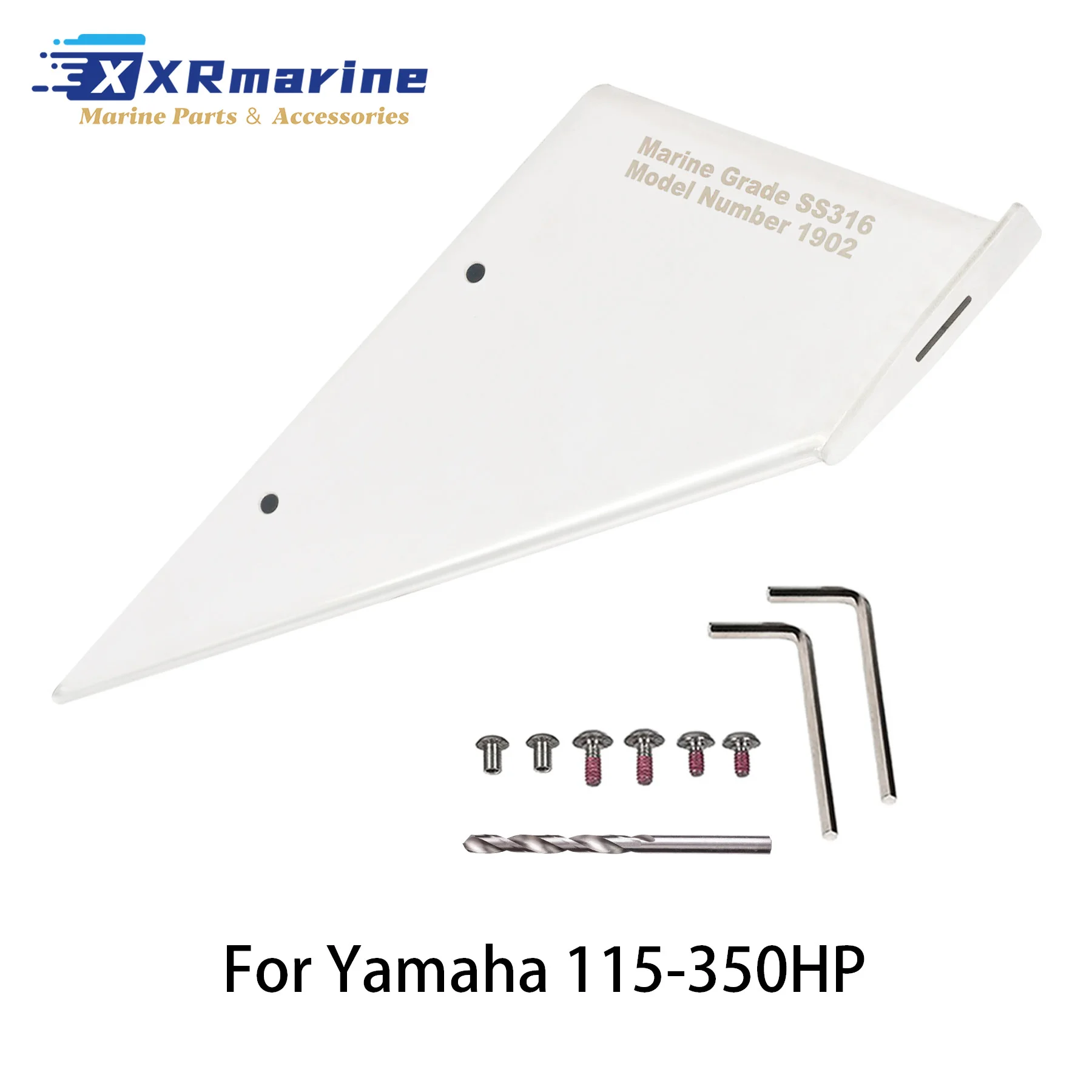 Skeg Guard W/ Drain Compatibel met Mercury Mercruiser voor Yamaha Honda Tohatsu Nissan Stern Drive roestvrijstalen beschermer