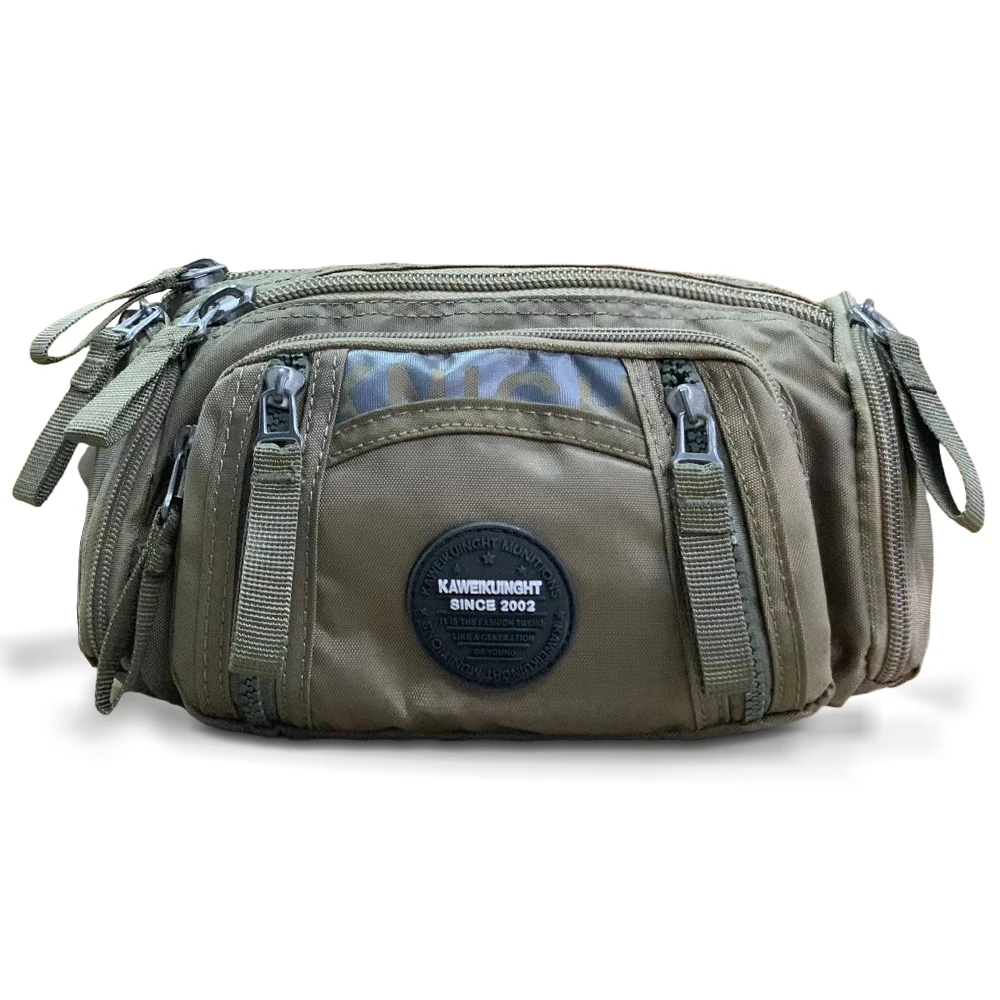 Cintura de nylon impermeável Fanny Pack para homens, Bum Hip Belt Bag, bolsa de viagem multiuso, Sling Chest Bags, saco de mensageiro de corpo cruzado, masculino