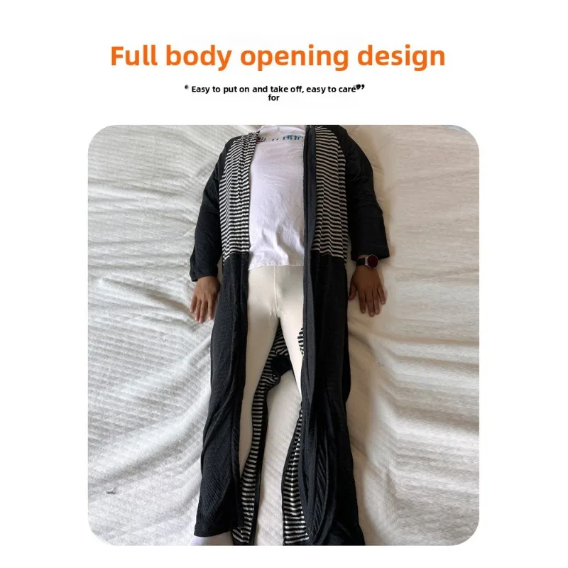 Adults Zip Up Jumpsuit Lockable Zippers Cotton Full Body Romper Special Needs Anti Pulling Comfortable Winter Wear Easy Diaper