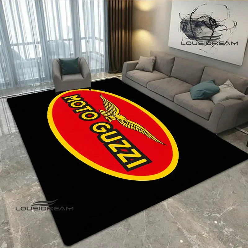 Guzzi motorcycle logo printed carpet Yoga mat living room bedroom beautiful carpet non-slip doormat photography props gift