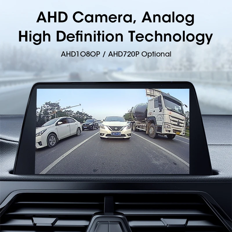 Develuck 5-24V AHD 1920*1080P Car Rear View Camera 170° Fisheye Golden Lens HD Night Vision Vehicle Reversing Front Cameras