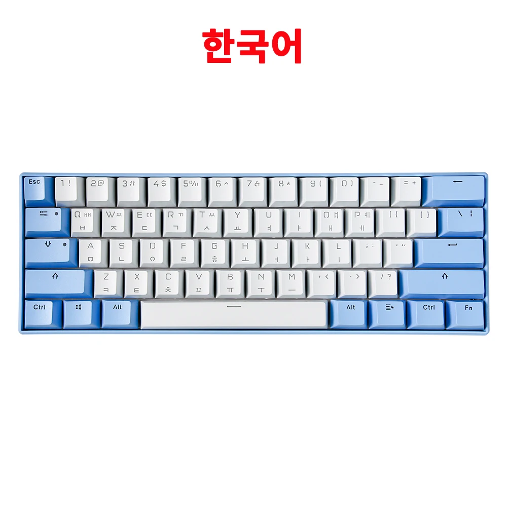 UYIQ YQ62 62 Keys Korean Russian Mechanical Keyboard 60% Mini