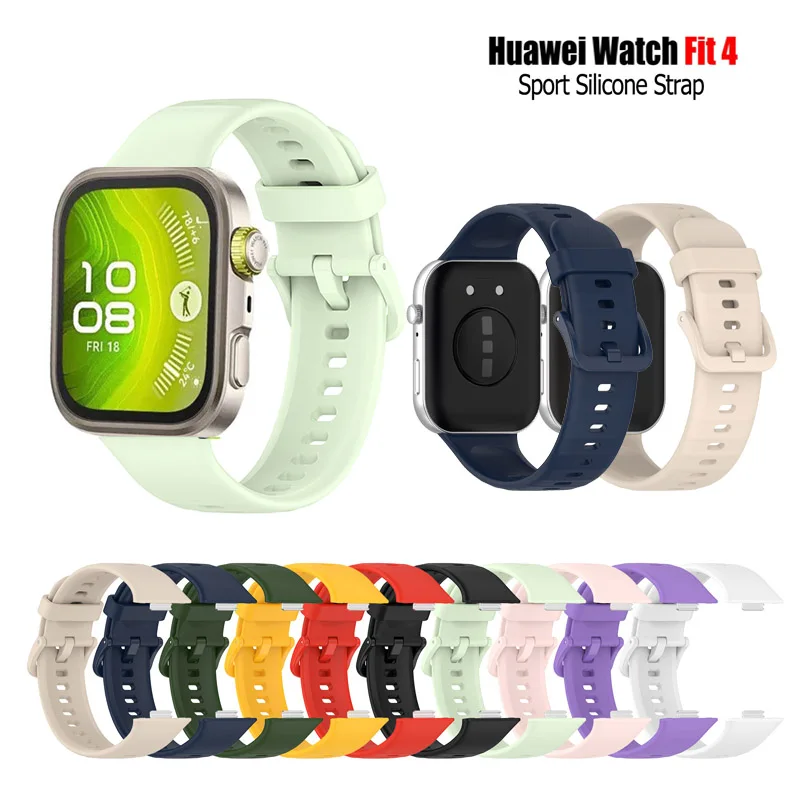 Per HUAWEI Watch Fit 4 Pro / Fit4 Accessori per cinturino sportivo in silicone