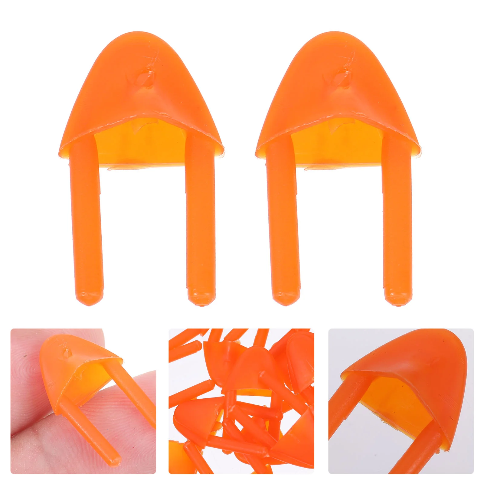 

100 Pcs Kids Toys Beak Accessories Plastic Mouth Decors Nose Cartoon DIY Red Supplies Baby