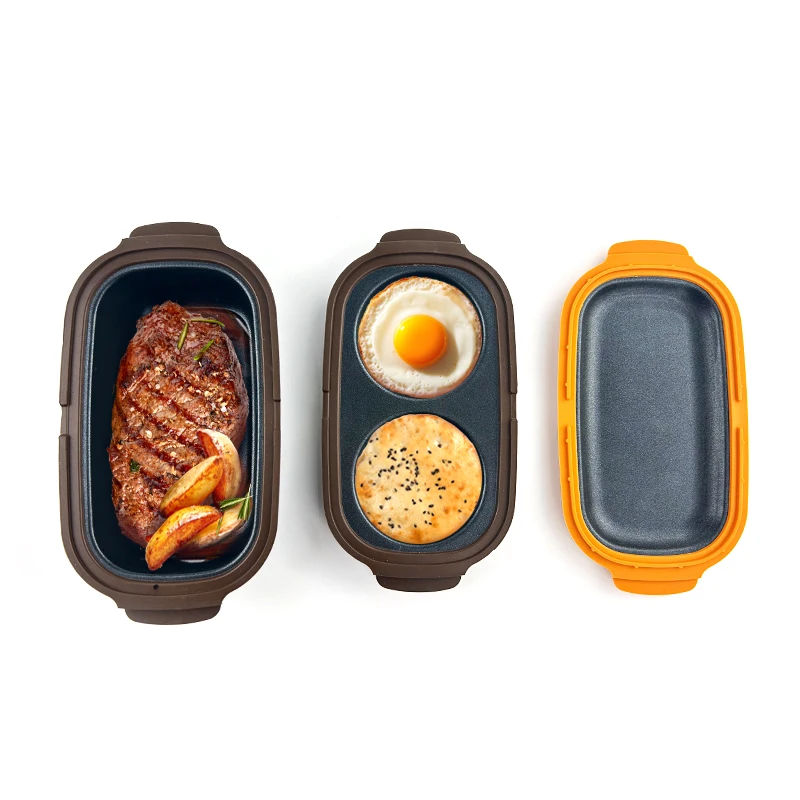 

Многофункциональная микроволновая печь для приготовления яиц для завтрака, сэндвичей, быстрый нагрев, микроволновая печь, яйцеварка, поднос для барбекю