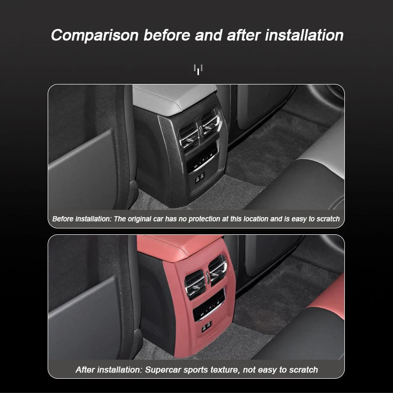 

For BMW G21 G81 F31 F34 F48 F39 F40 G30 G90 G31 G32 G08 X3 X4 G01 G02 Leather Car Rear Air Conditioner Air Outlet Vent Frame Lid