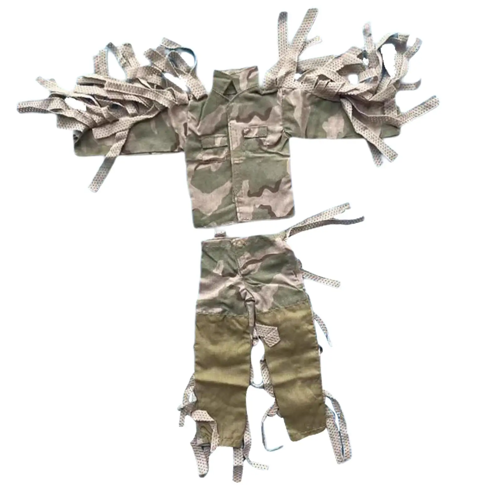

1/6 Clothing with Trousers Uniforms Suit, Realistic Casual Costume Long Sleeve Top Uniform for 12 inch Action Figures