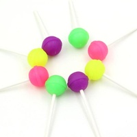 6 Pcs Lytwtw's Stationery Lovely Cute Kawaii Pretty Candy Lollipop Rubber Eraser School Novelty Gift Supplies