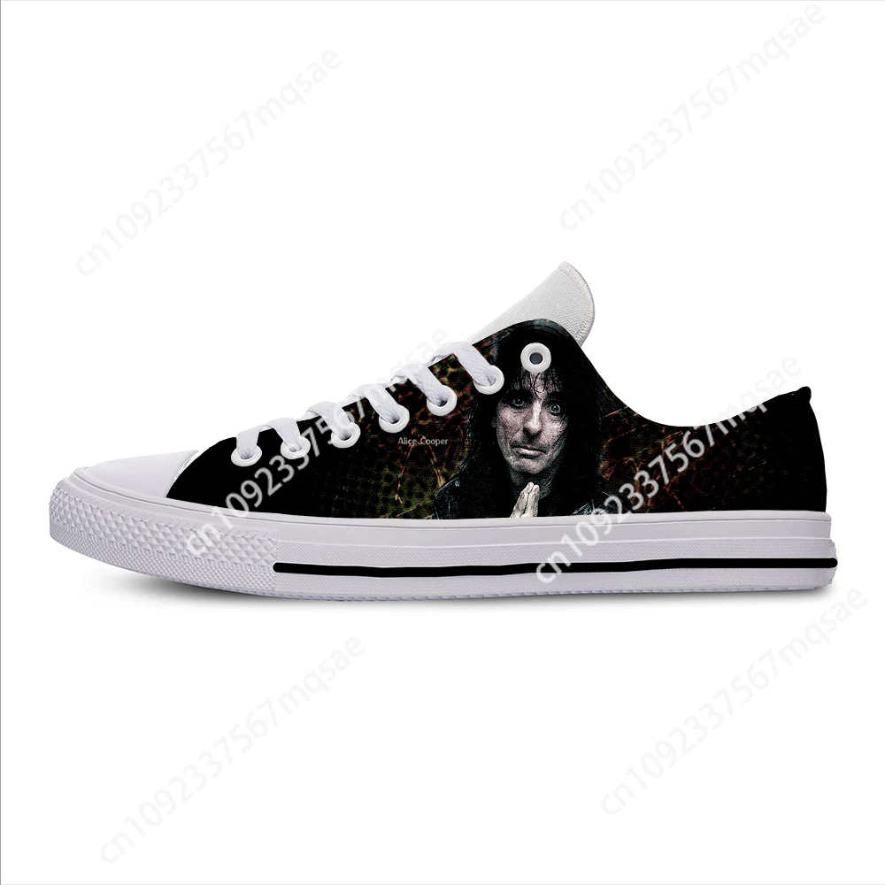 Hot Cool Fashion Man Woman Alice Cooper Lightweight Sneakers Classic Board Shoes High Quality Low Top Casual Canvas Shoes