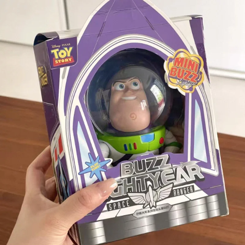 

Original Buzz Lightyear Bubble Head Trendy Toy Light Game Console Speaker Toy Wireless Charger Roadblock Ligh Model Birthday toy