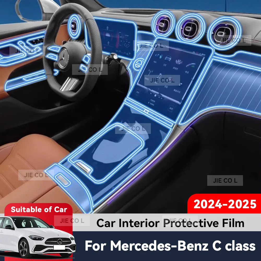 

Auto Central Control Screen TPU Navigation Anti Scratch interior Protection Film Navigation For Mercedes Benz C Class 2024 2025