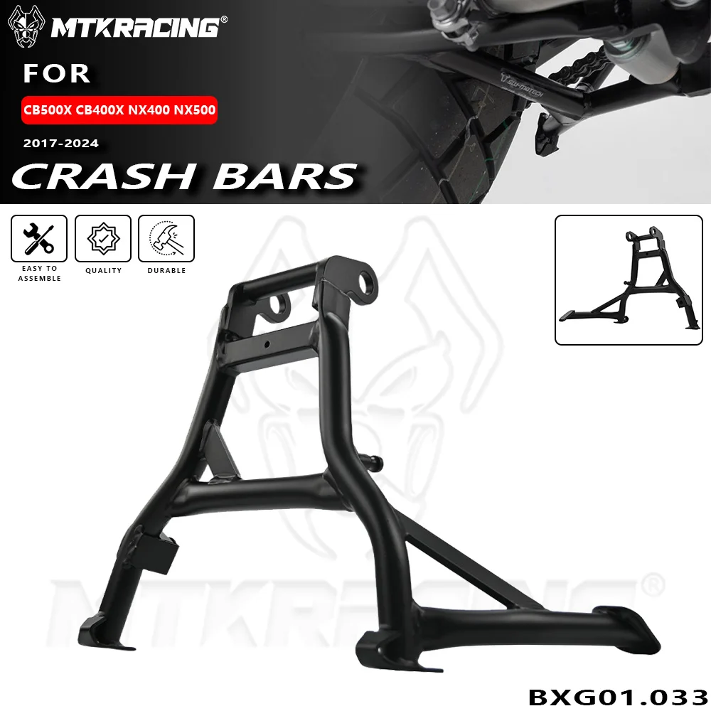 

Для HONDA CB500X CB400X NX400 NX500 2017-2024 центральная парковочная подставка для мотоцикла, прочный держатель, опорный кронштейн, средняя подставка