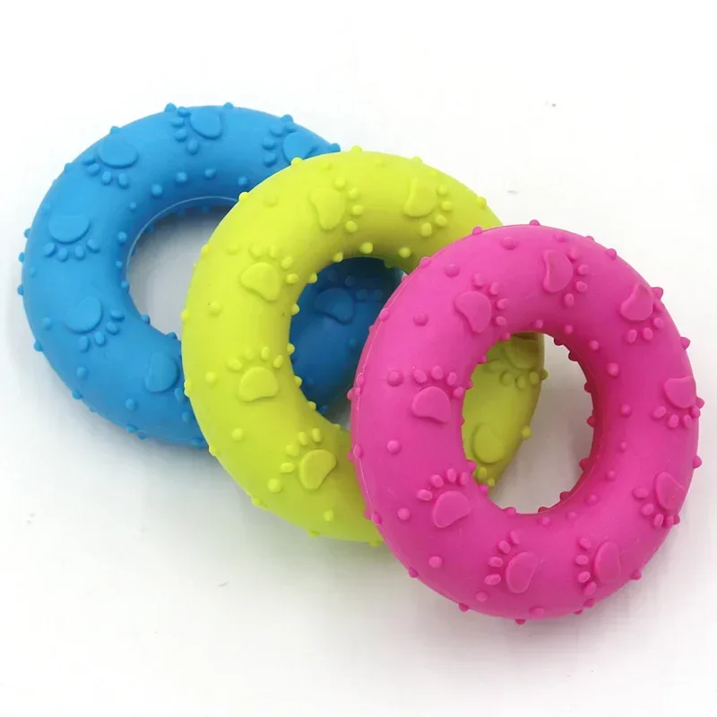 1pc Donut Dog Toys-Dog Toys for Aggressive Chewers Durable Dog Chew Toy Tough & Long-Lasting Puppy Toy for Small Medium Dogs