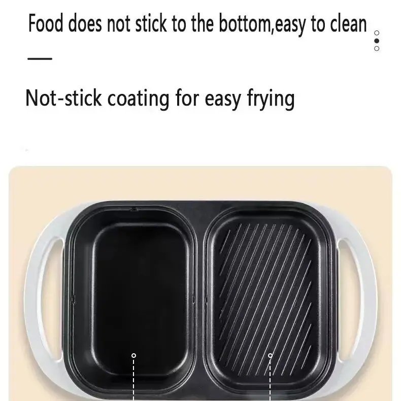 

Кухонная техника Бездымный барбекю Стейк-гриль 2 в 1 Hotpot Steamboat Grill 1300 Вт