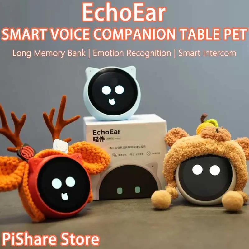 EchoEar ESP32 S3 Development Board with 1.85-inch LCD Display Cute Cat Pet Desktop Intelligent AI Chatting Robot N32R16