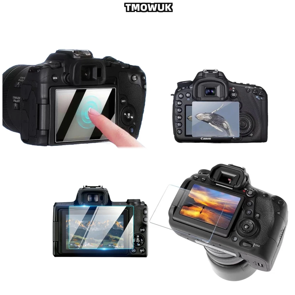 

For Canon 1200D 1300D 1500D 2000D LCD Film, Crystal Clear, 9H Hardness, Prevents Scratches.
