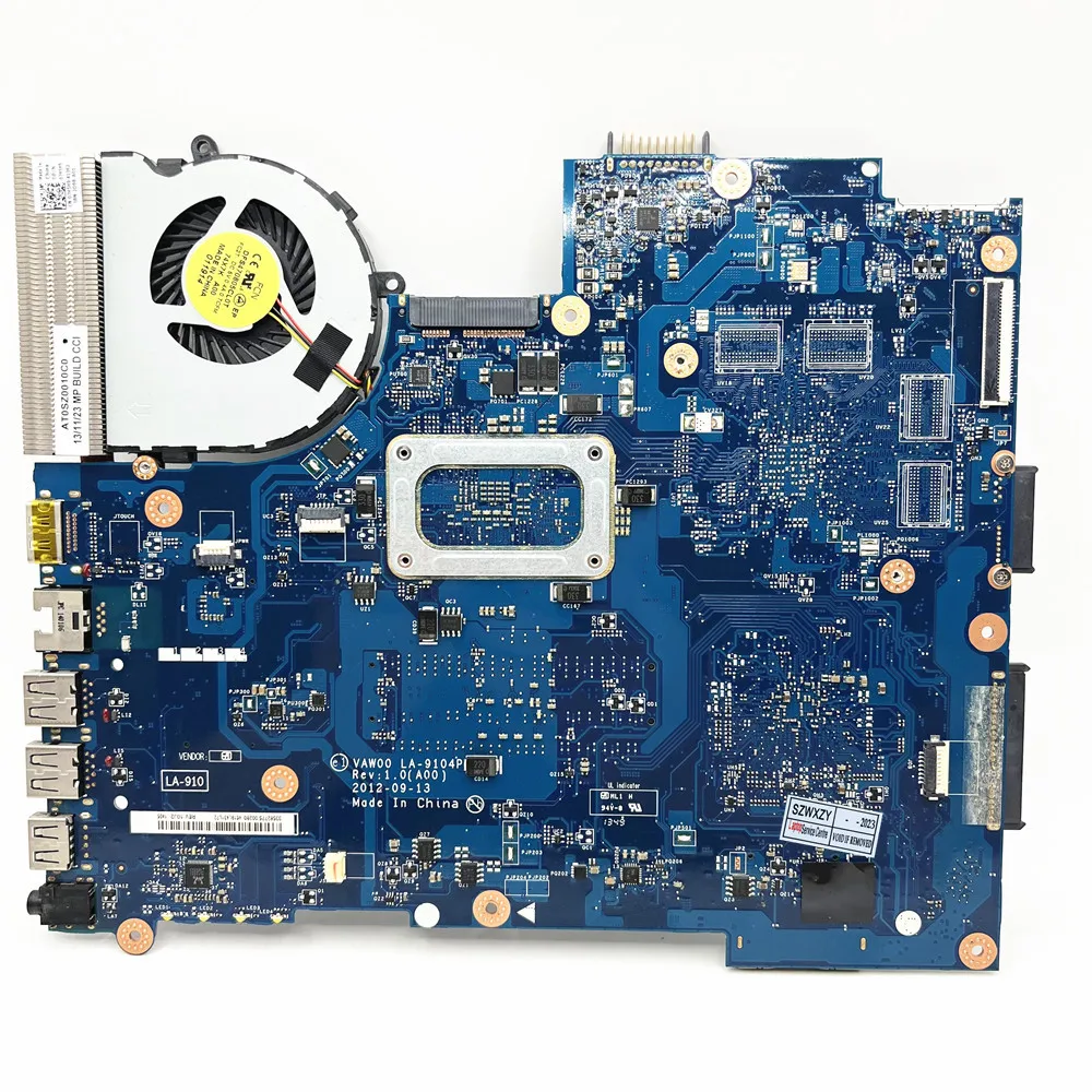 لديل انسبايرون 3521 5521 اللوحة الأم للكمبيوتر المحمول مع I3 I5 I7 CPU VAW00 LA-9104P HM76 DDR3L MB ed شحن سريع #5