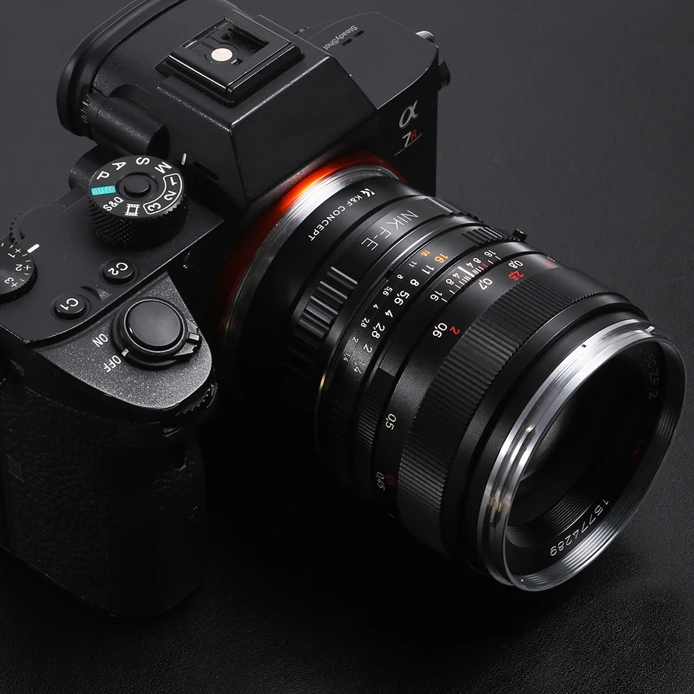 K&F CONCEPT NIK F-E Lens Adapter Ring For Nikon F Nikkor AI Mount Lenses to Sony NEX E-Mount NEX-3 NEX-5 a6000 a5000 Camera Body