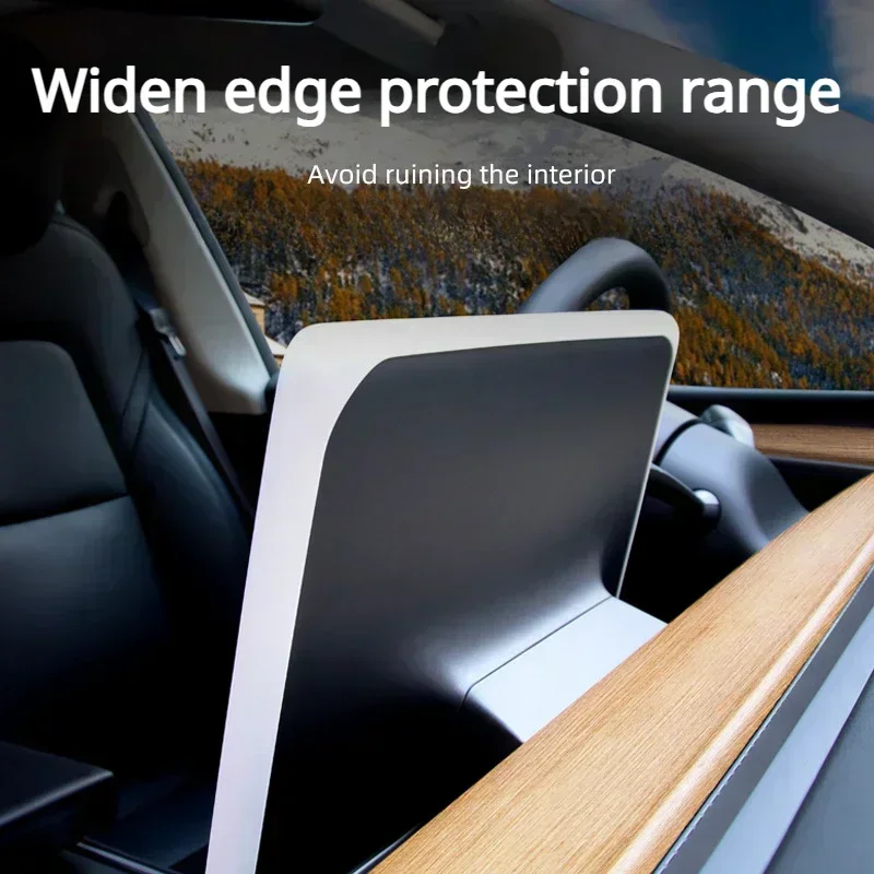 Marco Protector de pantalla para Tesla Model 3 + Highland 2024, Protector de pantalla de navegación de silicona, accesorios de coche