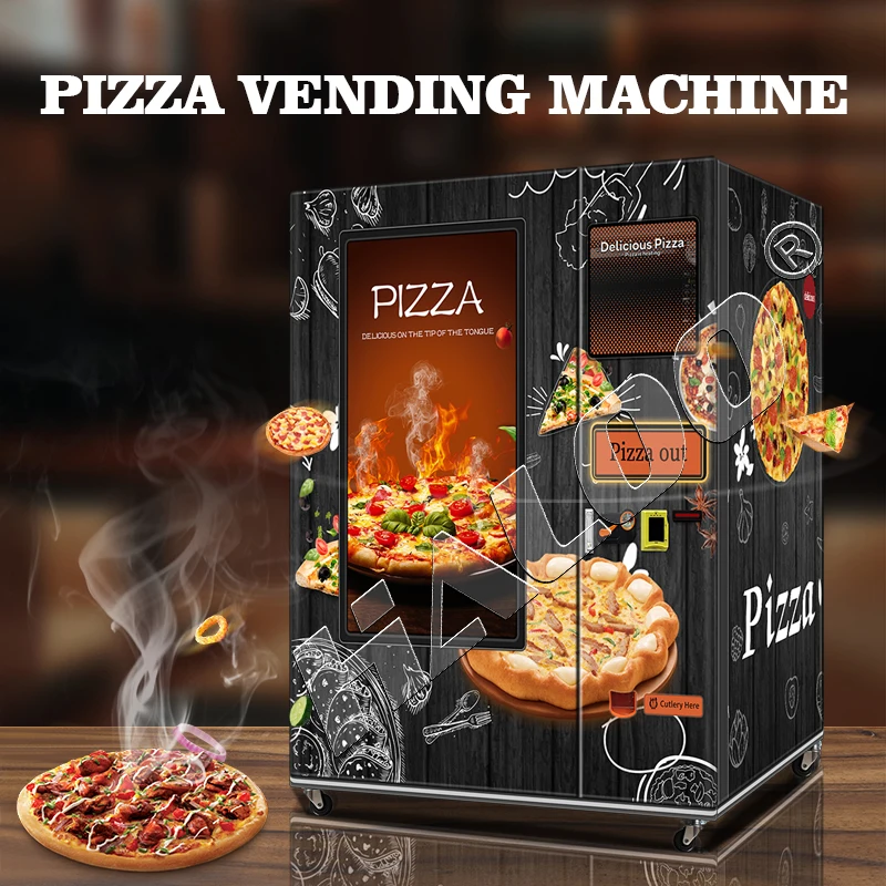 Haloo Vending Machine Supplier 24 Hours Pizza Making Vending Machine Pizza Factory Directly Hot Pizza Vending Machine