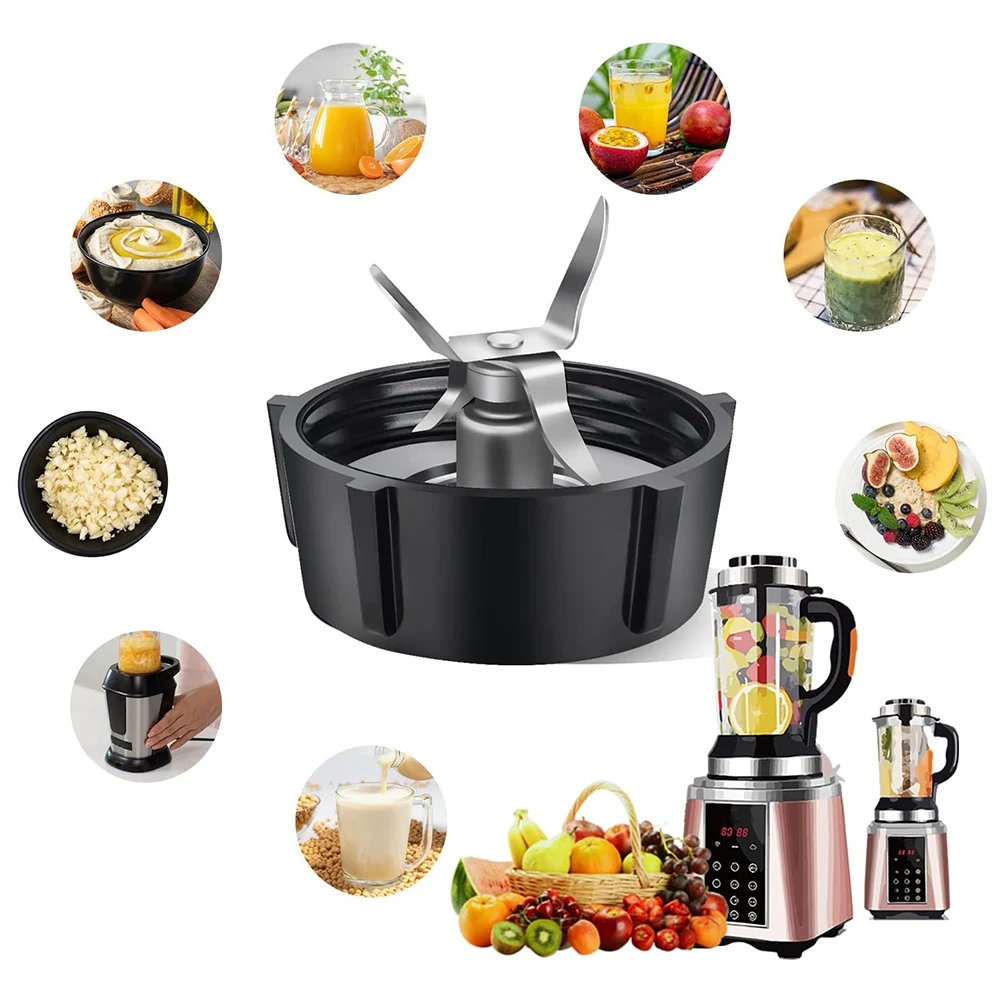 오스터 오스터라이저 믹서기 교체 부품, 4 포인트 퓨전 블레이드 어셈블리, 2 피스 고무 도장 개스킷 4961