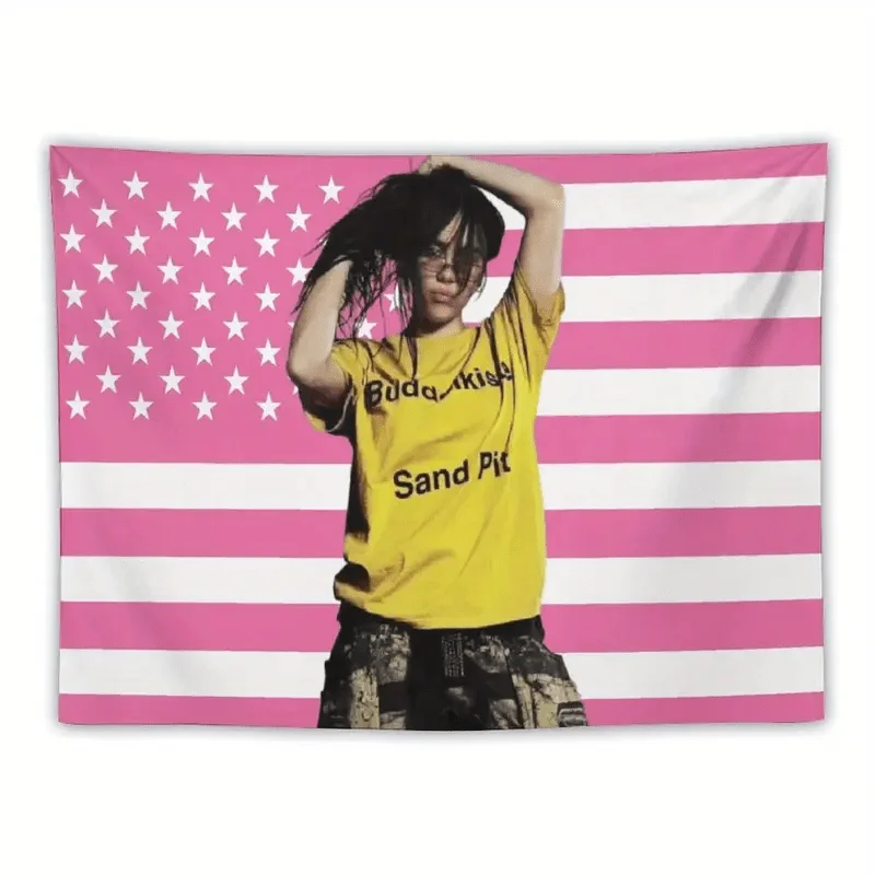 1pc of Billie Flag Wall Hanging Perfect for Decorating Bedrooms Living Rooms And Dorms an Ideal Gift for Fans Comes