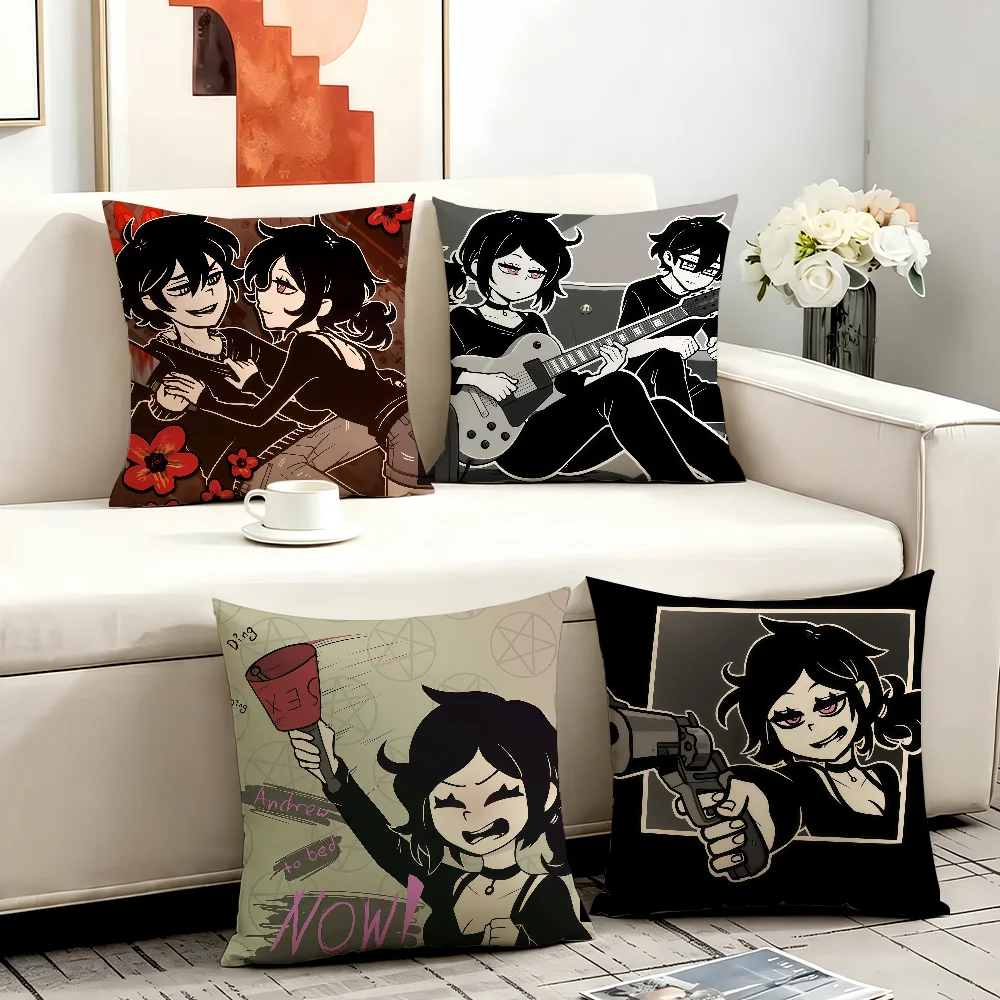 The Coffin Of Andy And Leyley cushion cover Anti-dustmite Sofa Cushion Decorative Office Cover Lounge Area Indoor & Outdoor Use