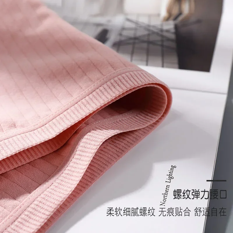 Summer Women Safety Panties Cotton Under Skirt Female Seamless Underpants Solid Color Plus Size Boxer Shorts Cozy Women Panties
