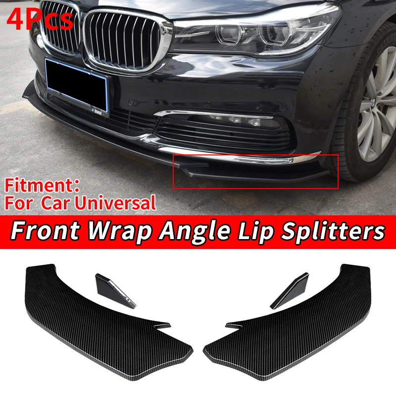 

Universal Front Bumper Lip Splitter Deflector Spoiler Shovels Bumper Deflector Canard Lip Protection Scratch Resistant Wing