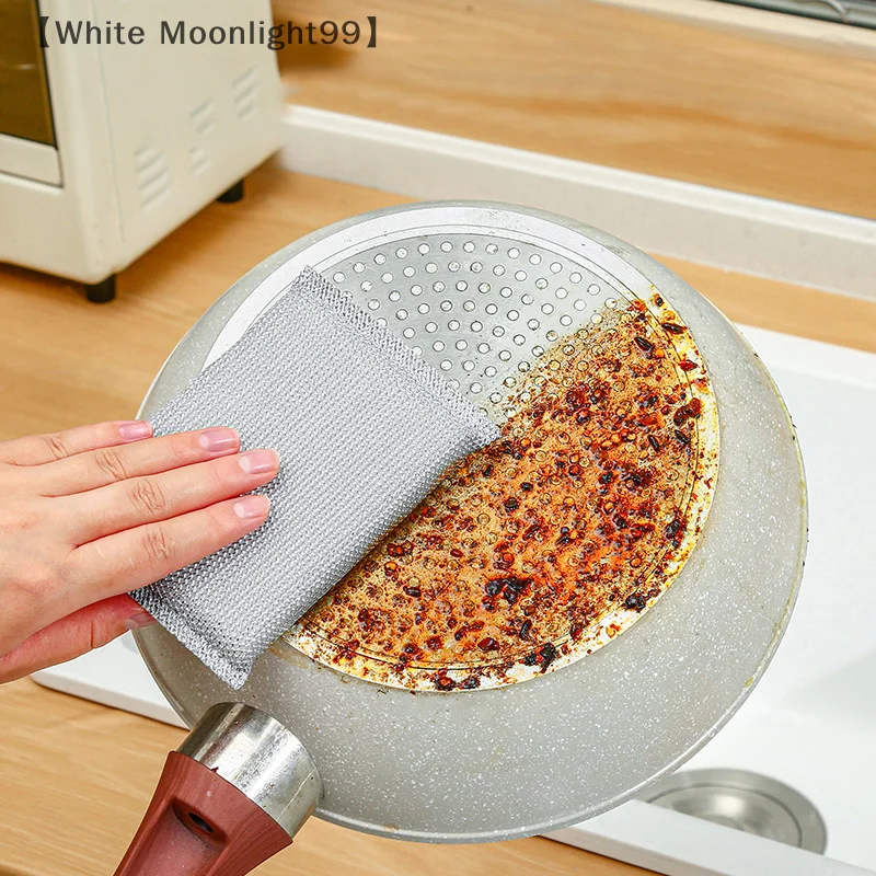 〔White〕10-pack Kitchen Dishwashing Sponges & Cloths - Cleaning Pads That Won't Scratch Cookware And Kitchen Surfaces.