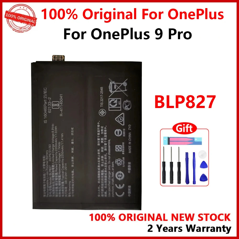 Battery for OnePlus 9Pro One Plus 9 Pro, Replacement Batteries with Gifts, BLP827, 100% New