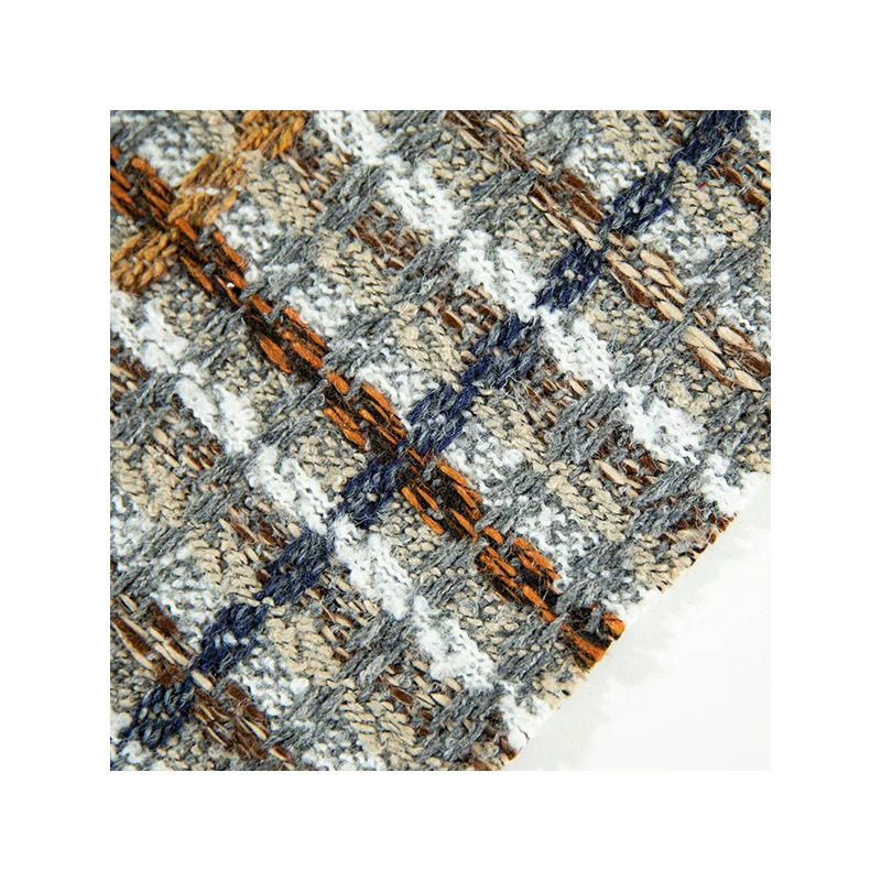 Plaid Tweed Fabric By The Meter for Clothing Coats Bags Skirts Vest Sewing Thickened Winter Soft Drape Decorative Cloth Fashion