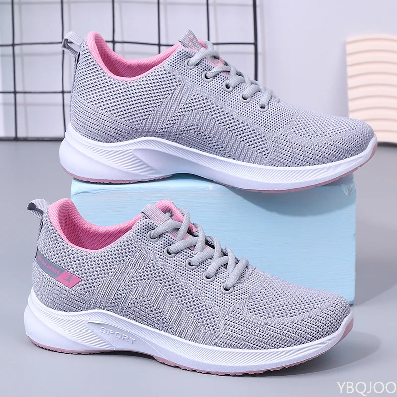Thick soled Height Increasing Casual Shoes Large Sports  Shoes Spring Summer Mesh Breathable Fashionable Versatile women Shoes
