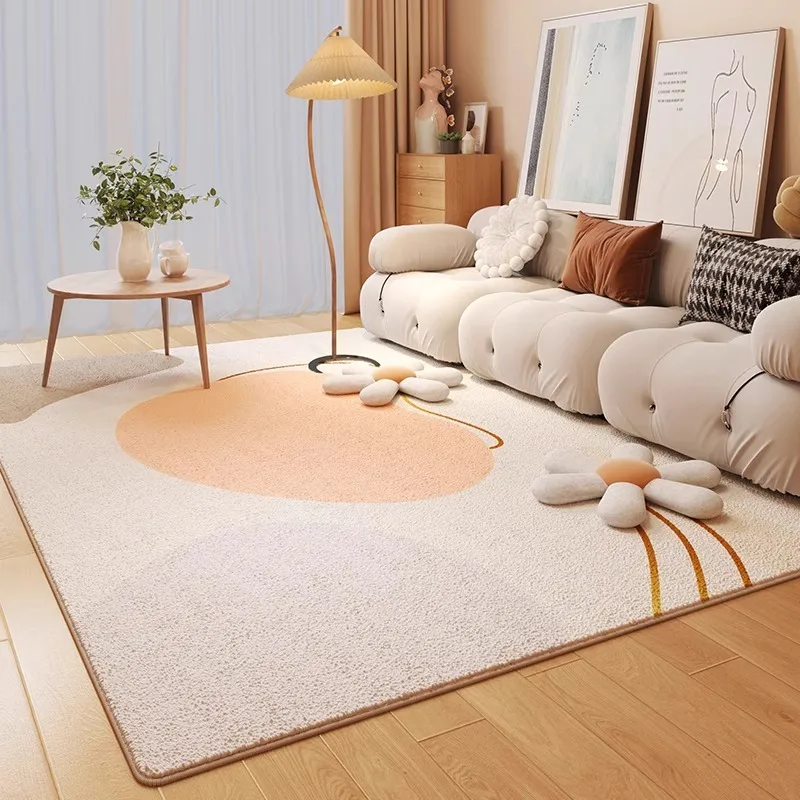 Advanced Light Luxury Carpet for Living Room Washable Sofa Coffee Table Floor Mat Bedroom Bedside Large Area Soft Home Decor Rug