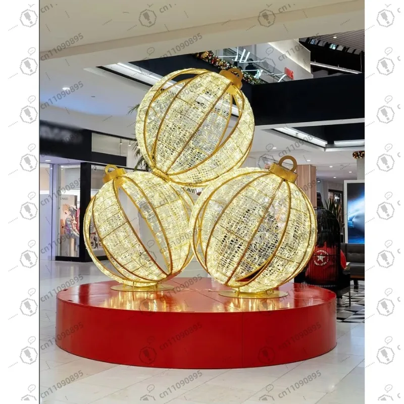 

Новый дизайн, водонепроницаемый тематический светильник на заказ, светодиодный уличный рождественский шар, украшение на открытом воздухе, Рождественский дисплей