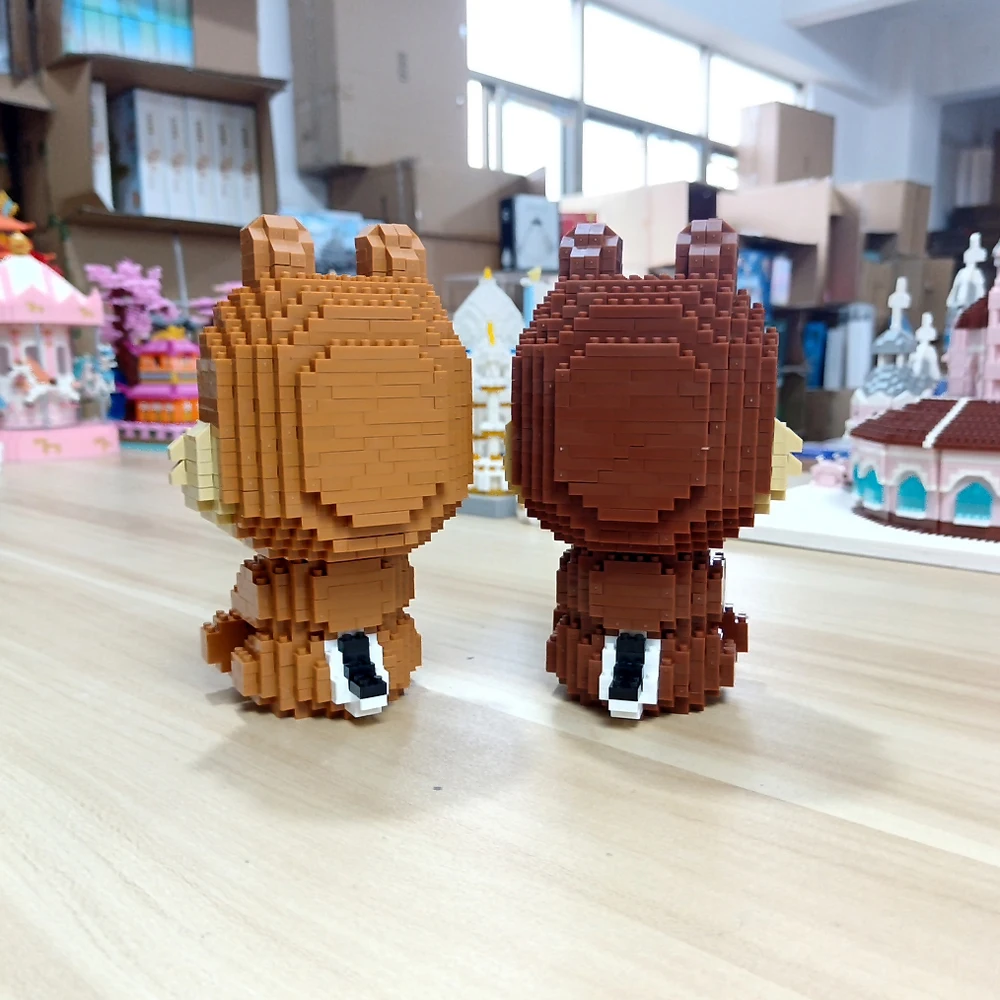 3D DIY Cartoon Squirrel Designs  Diamond Micro Brick Set: , Unleash Creativity, Brilliant Decor Display - Get This Unique Toys