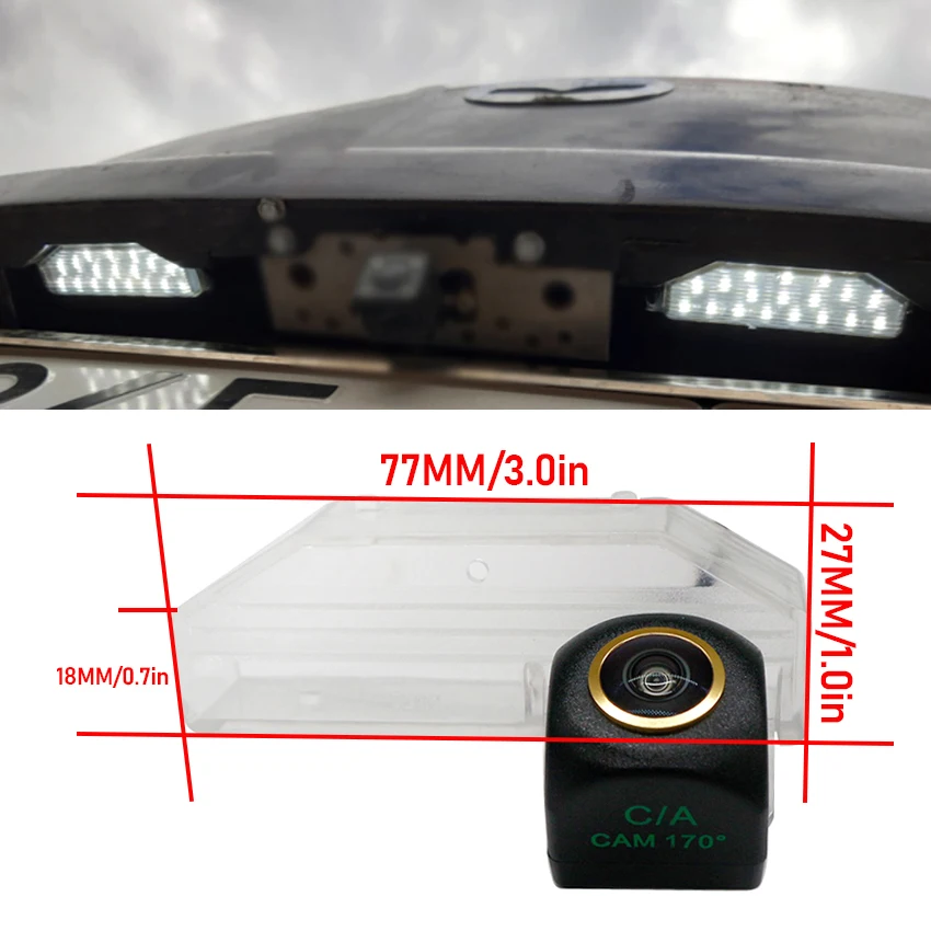 Golden Fish Eye Lens Rear View Camera For Mazda 6 Atenza GH Sedan Sport Wagon 2008~2013 CCD Backup Reverse Parking Camera