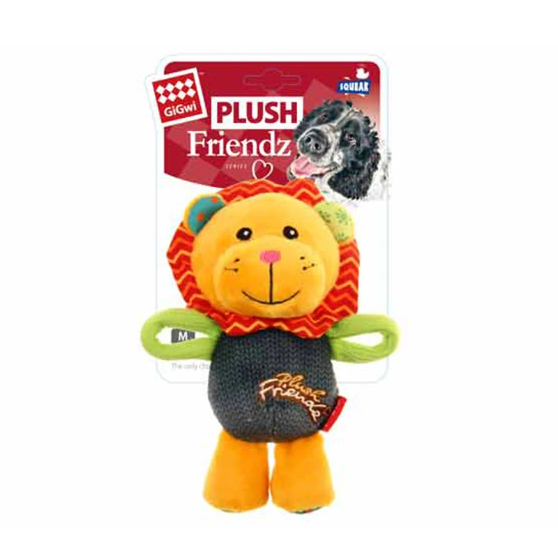 GiGwi Pet Toys Plush Friendz Series Washable Fleece Toy Plush Squeak Interactive  Bite Resistant Toys Irresistible to Dog Puppy