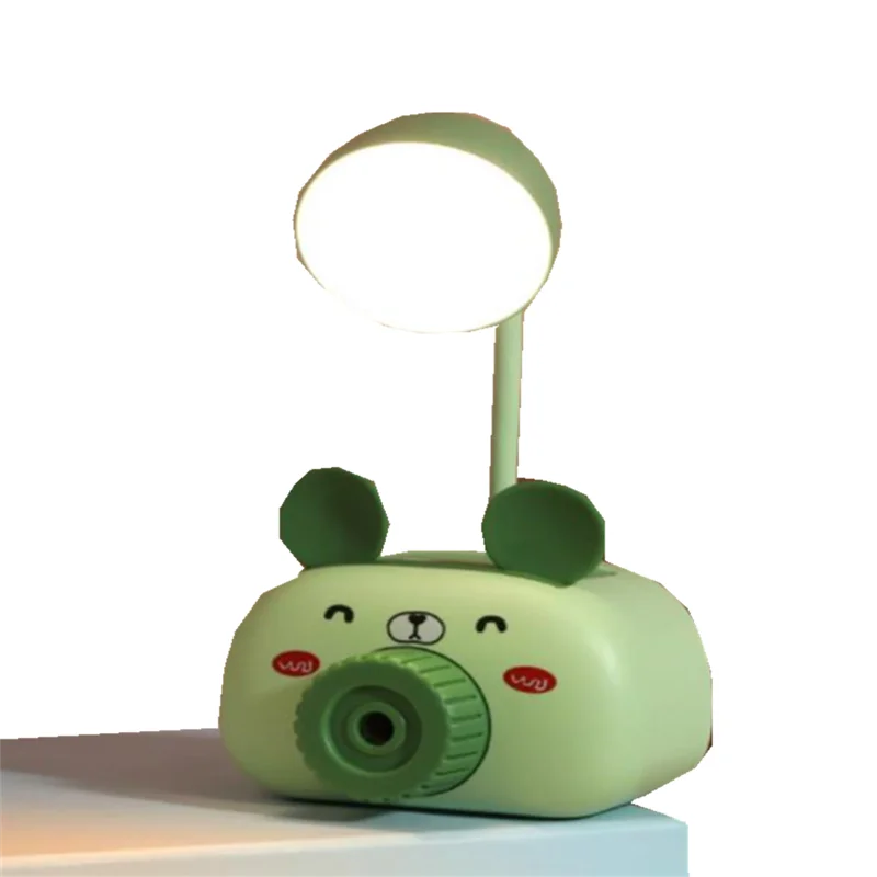 Newest!!!   Cartoon USB Rechargeable Lamps   Storage Box Night Light   LED Pencil Sharpener Small Table Lamp