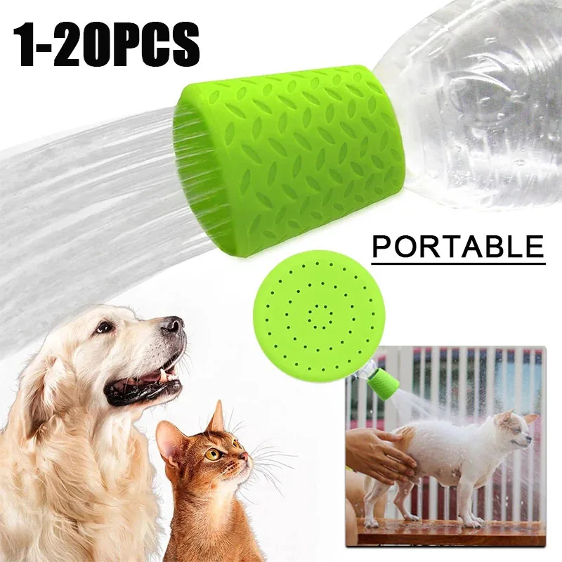 1-20PCS Outdoor Cleaning Pet Shower Sprayer Portable Handheld Dog Cat Bathing Nozzle for Garden Travel Camping Grooming Tools