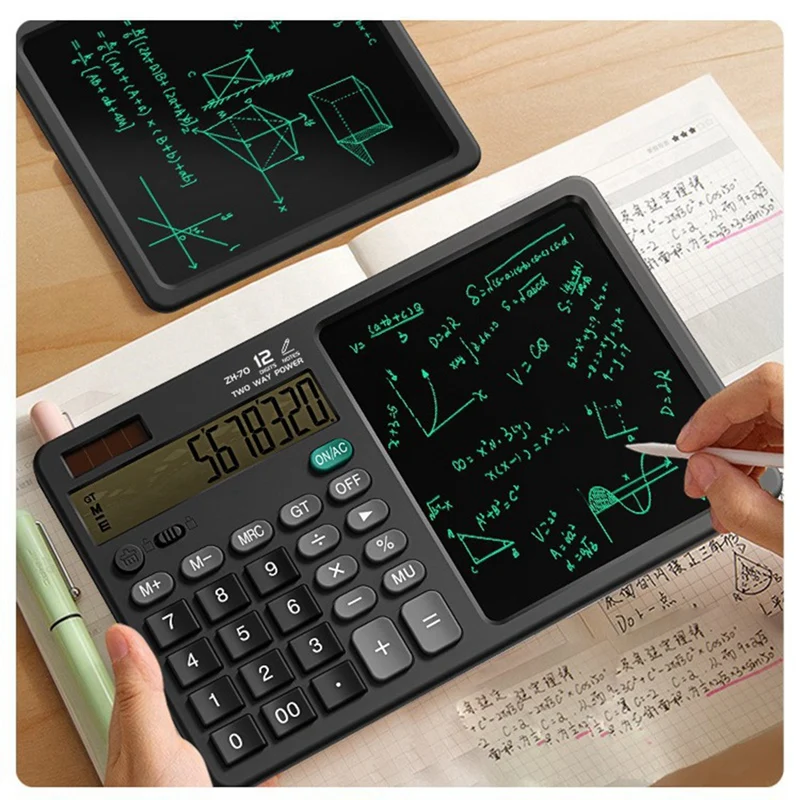 ZH70 Handwriting Tablet Desktop Calculator Financial Accounting Calculator Office Writing Draft Memo Handwriting Tablet Durable