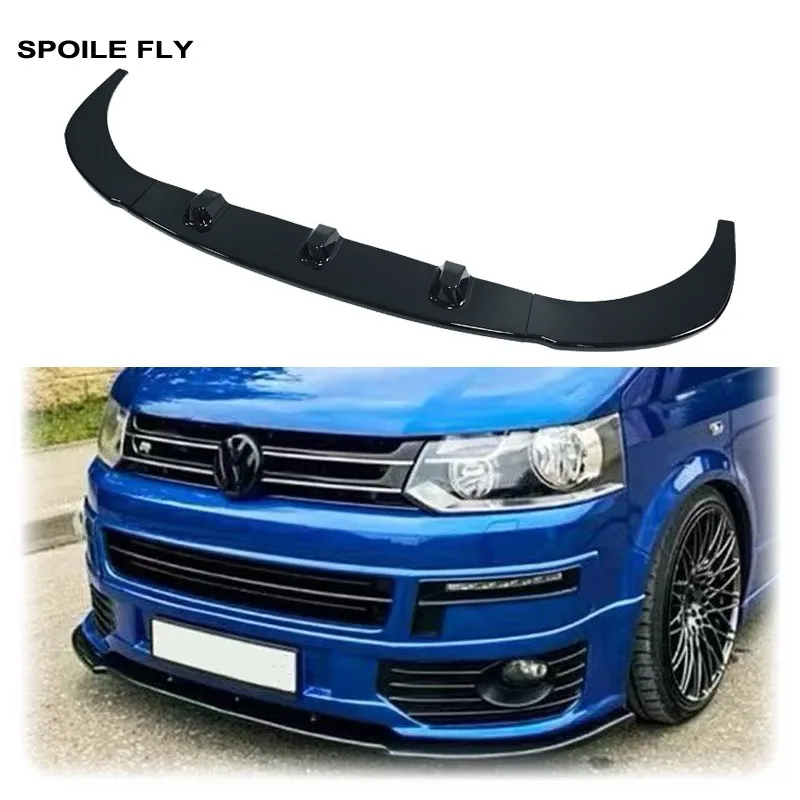 3PCS 2004 To 2015 For Volkswagen VW Multivan T5 Facelift Transporter T5.1 Front Bumper Splitter Lip Diffuser Spoiler Guard Cover