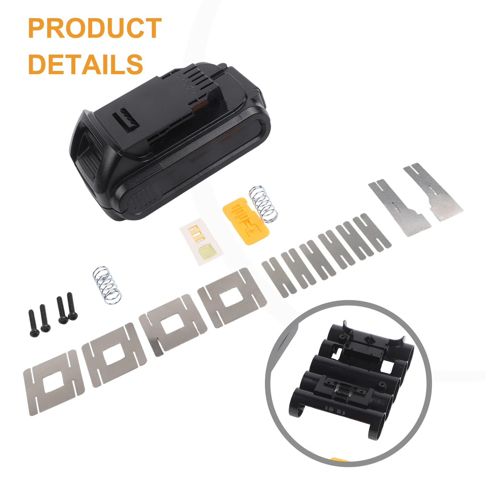 

Корпус для хранения 5 аккумуляторных элементов модели DCB2003, упрощающий сборку аккумуляторного блока и замену печатной платы, с продуманной конструкцией