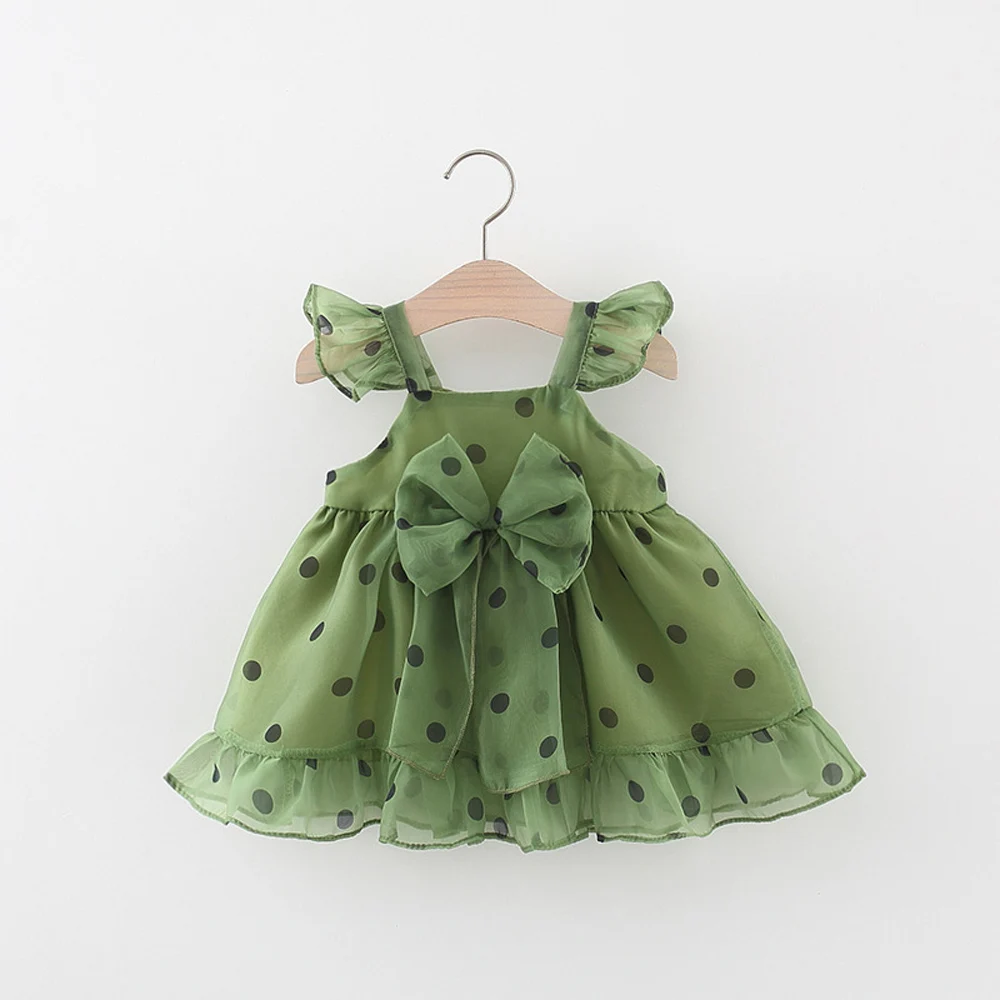 Summer newborn baby girl clothes polka dot dress costume for infant girl cloth 1st birthday princess party tutu dresses dress