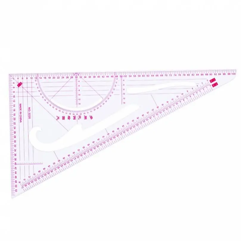 2pcs 60cm Plastic Double Side Metric Cutting Rulers for Sewing Tailor, Metric Straight Ruler Very Soft