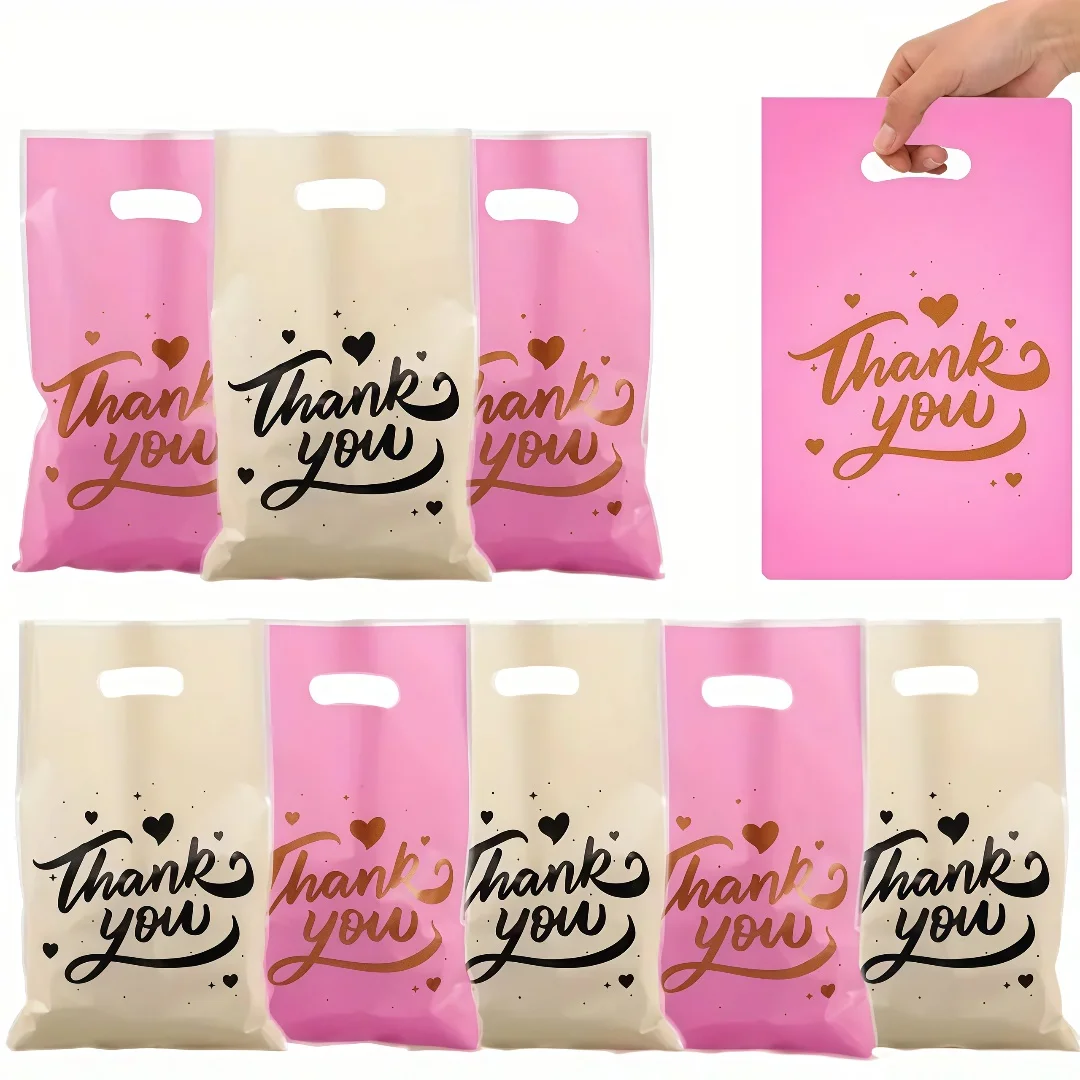 10/30/50/100 قطعة الحب شكرا لك هدية عالية الجودة حمل حقيبة للحزب ، التخرج ، تذكارية ، حقيبة هدايا عيد الميلاد #1