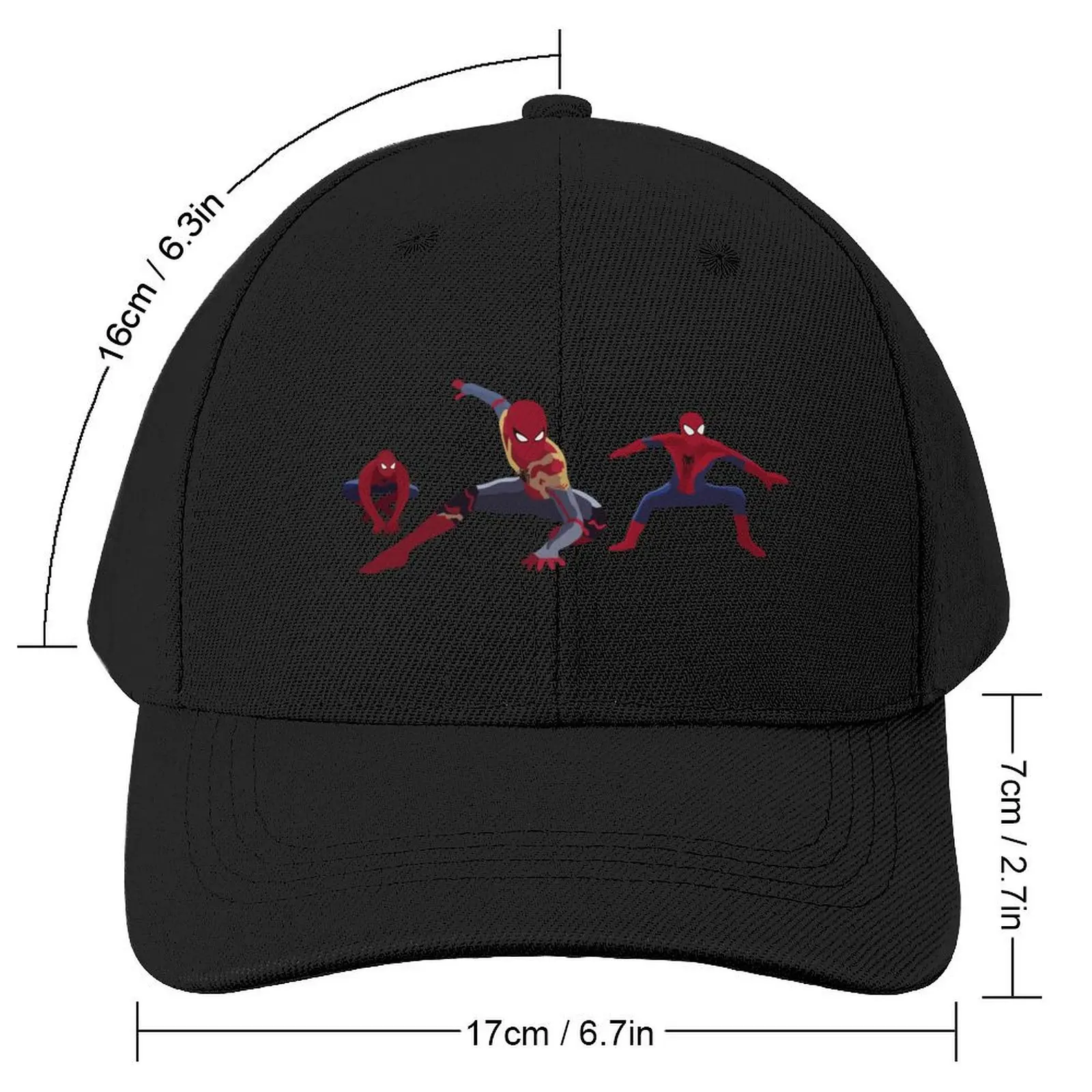 Spidey Tom Holland 3 Bros Baseball Cap western Hat Sunscreen Female Men's