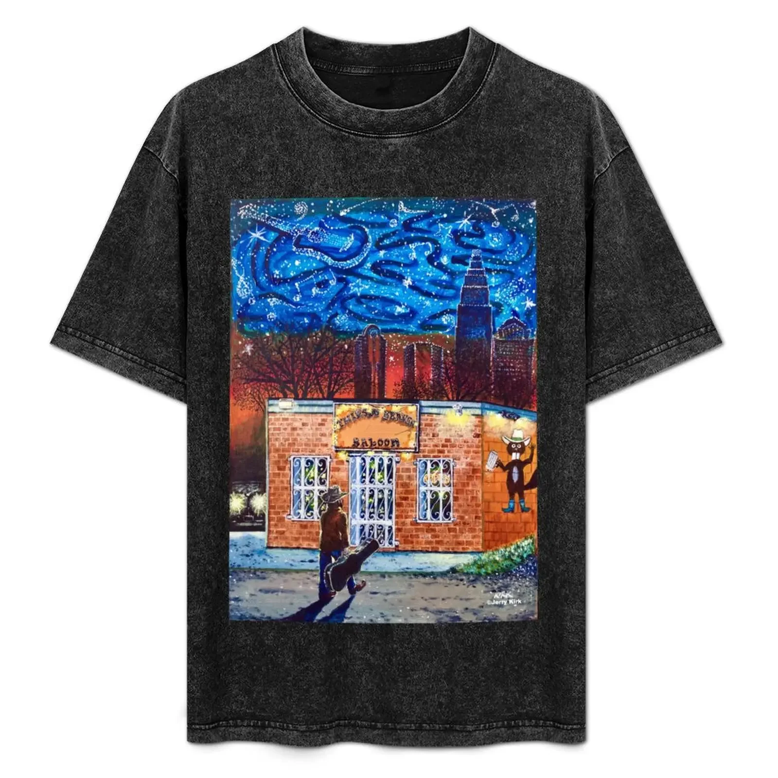

The Thirsty Beaver Saloon' T-Shirt Comfortable Workout Short Sleeve Shirt